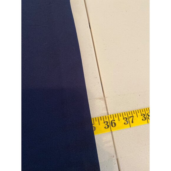 Signature Sabrina Dress Sleeveless Embellished Neckline Layered Skirt Navy White - Picture 6 of 10